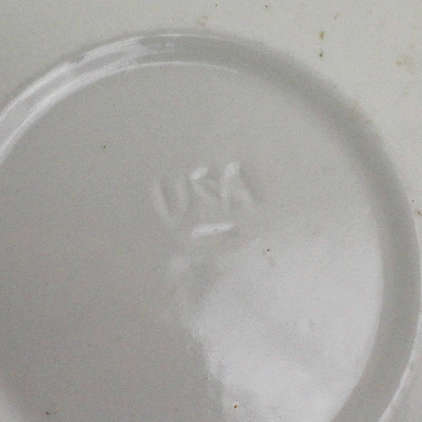 2 Sussex By Royal China Saucers White With Brown Flowers