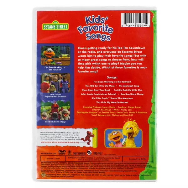 Sesame Street Kids Favorite Songs DVD, 2008