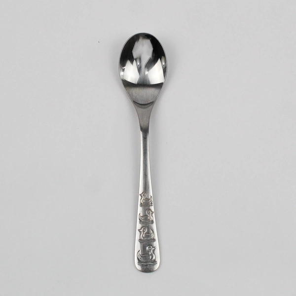 WMF Cromargan Baby Spoon Stainless Steel Duck Pattern