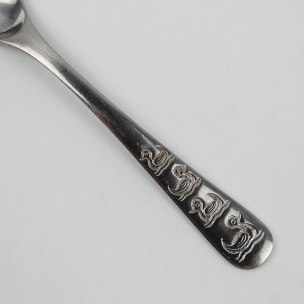 WMF Cromargan Baby Spoon Stainless Steel Duck Pattern