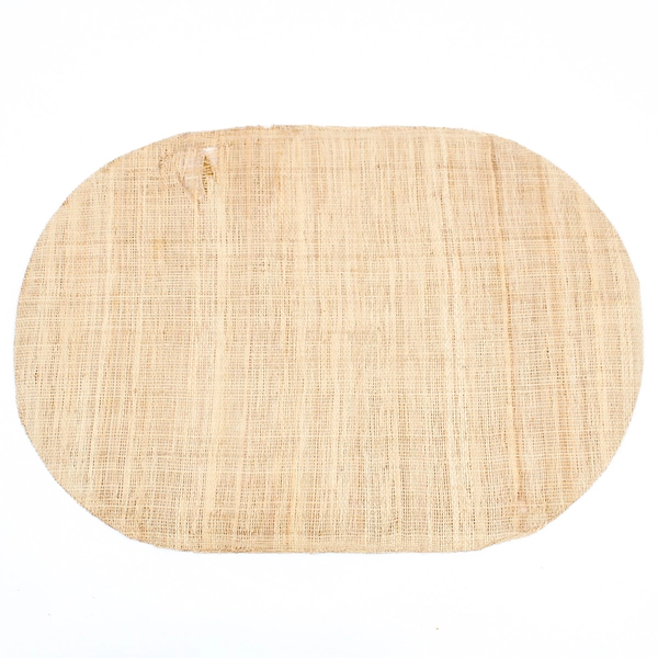 Set of 6 Vintage Woven Burlap Placemats Embroidered Birds