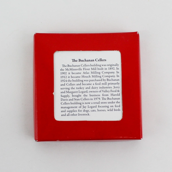  McMinnville OR Buchanan Cellars Solid Brass Ornament 2" Annual Collector