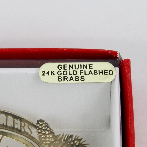  McMinnville OR Buchanan Cellars Solid Brass Ornament 2" Annual Collector