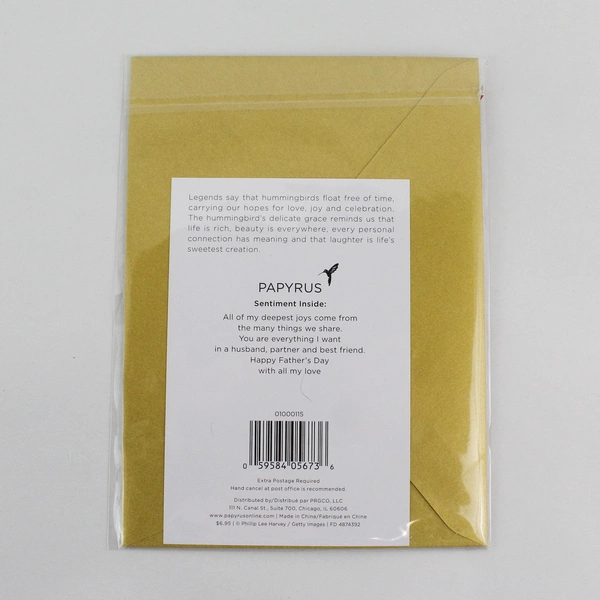 Papyrus Happy Father’s Day Card Embellished Gem Husband New Sealed