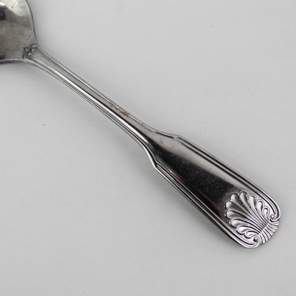 8 Serco SEA SHELL Stainless TEASPOONS  6 1/4" Japan 