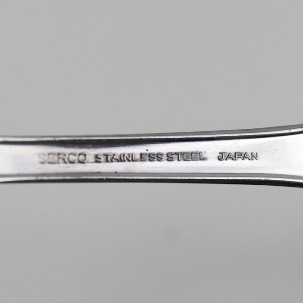 Lot of 3 Vintage Serco Flatware Stainless Sea Shell Dinner Forks Japan