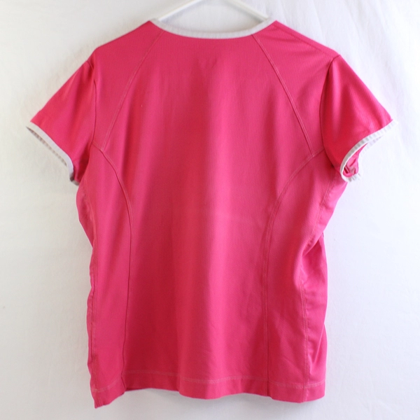 Women's Nike Golf Sport Dri Fit Women's Pink Short Sleeved Shirt Top Size XL