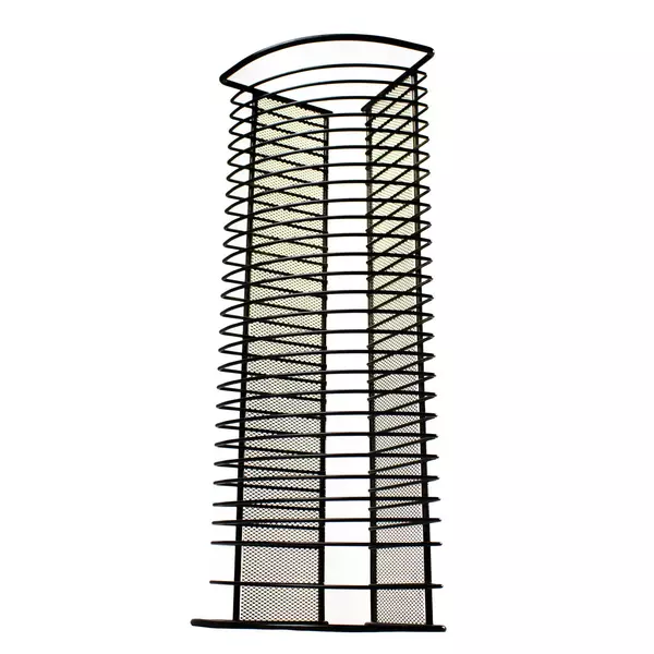26-CD Black Metal Wire Tower CD Storage Rack Slim Vertical Holder