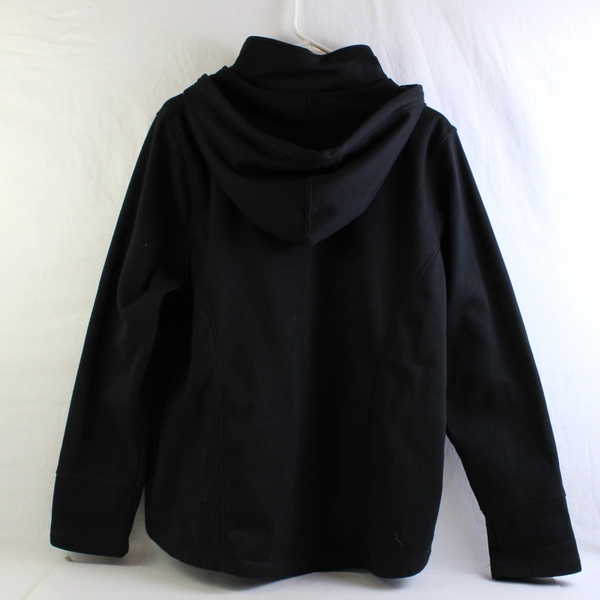 Athletic Collection Women's XL Black and Pink Full Zip Long Sleeve Hoodie