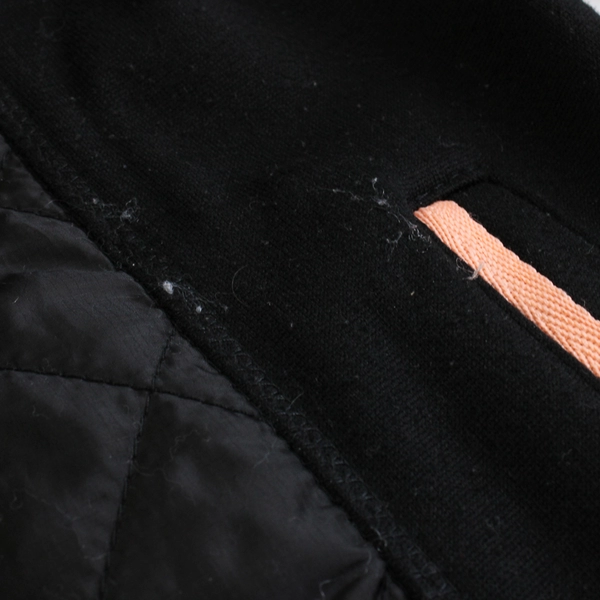 Athletic Collection Women's XL Black and Pink Full Zip Long Sleeve Hoodie