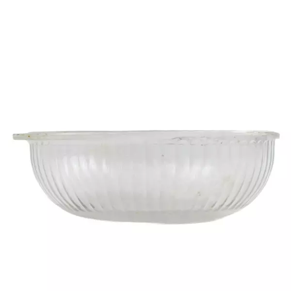 Pyrex #024-S 2QT Round Glass Mixing Casserole Bowl Clear Handles No Lid