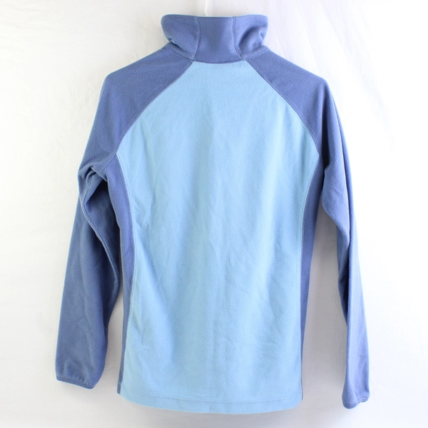 Columbia Women's M Two-Toned Blue Soft Fleece 1/4 Zip Pullover Sweatshirt 