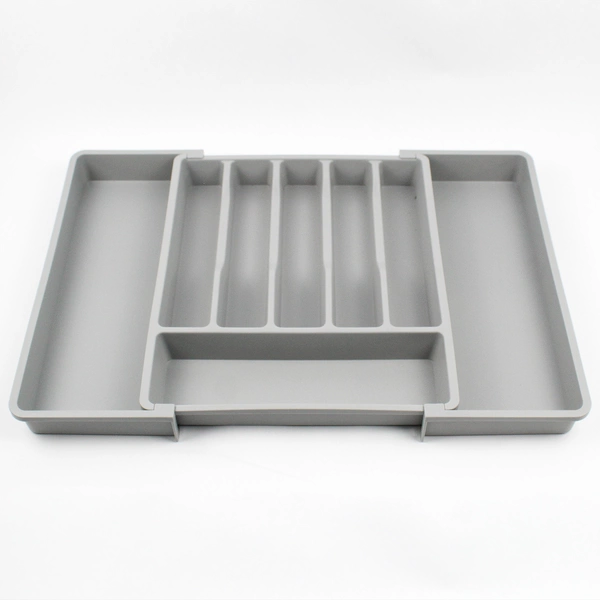 Unbranded Solid Gray Expandable Silverware/Utensil Drawer Organizer Tray