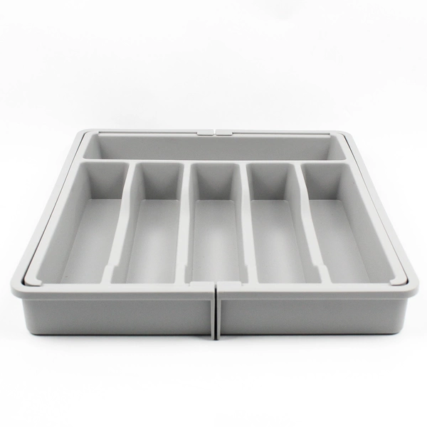 Unbranded Solid Gray Expandable Silverware/Utensil Drawer Organizer Tray
