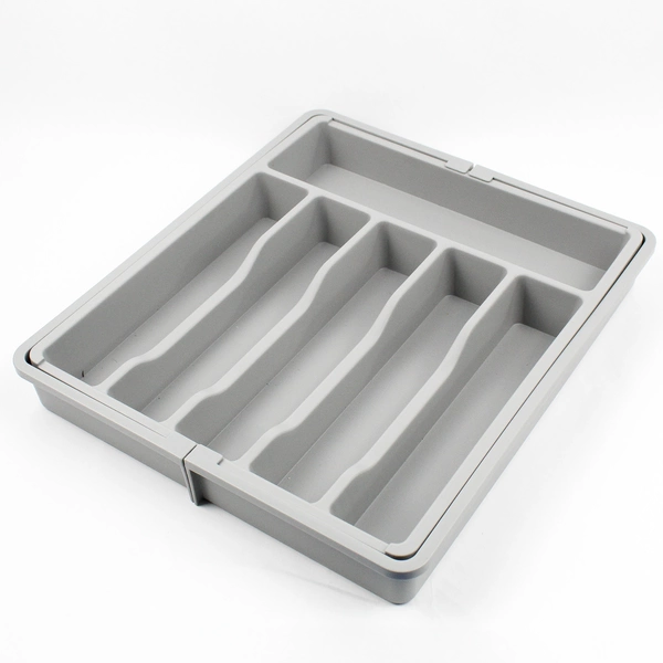 Unbranded Solid Gray Expandable Silverware/Utensil Drawer Organizer Tray