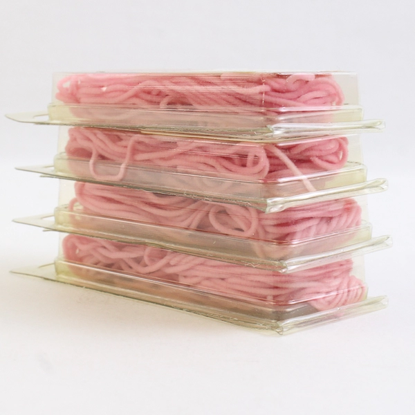 Lot of 4 Fleur de Paris Velour Yarn 10 yds. 100% Nylon, Pink 