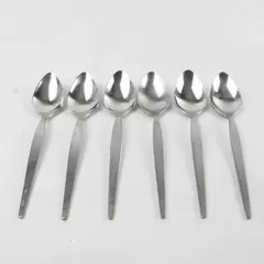 Set of 6 Oneida Satinique Stainless Steel Teaspoons