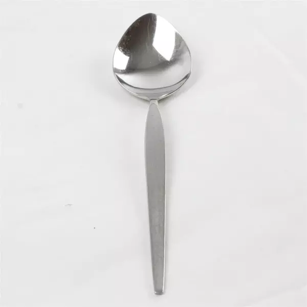 Set of 3 Oneida Satinique Stainless Sugar Spoons 6 in