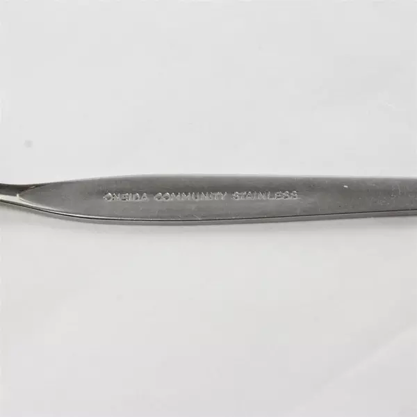 Set of 3 Oneida Satinique Stainless Sugar Spoons 6 in