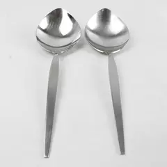 Set of 2 Oneida Satinique Solid Casserole Serving Spoons