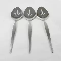 Set of 3 Oneida Satinique Stainless Steel Jelly Servers