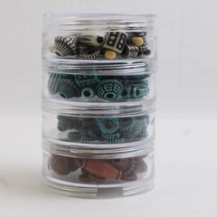 Lot of 170 Plastic Beads for Jewelry Making Assorted Colors