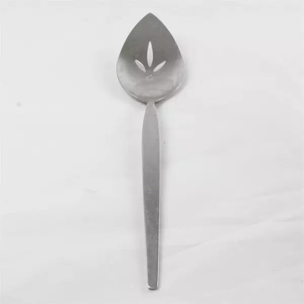 Set of 2 Oneida Satinique Stainless Pierced Pie Servers 9.5"