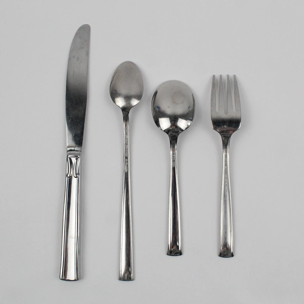 Lot Of 4 Oneida Silver Forever (Stainless) Flatware 1 Knife 1 Fork & 2 Spoons