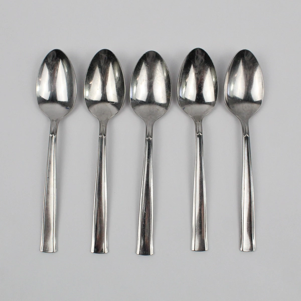 Lot Of 5 Oneida Silver Forever (Stainless) Flatware Teaspoons 6.25" Long