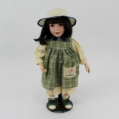 1998 LE Boyd's Yesterdays Child Molly Porcelain Doll by Jan Fuqua with Stand