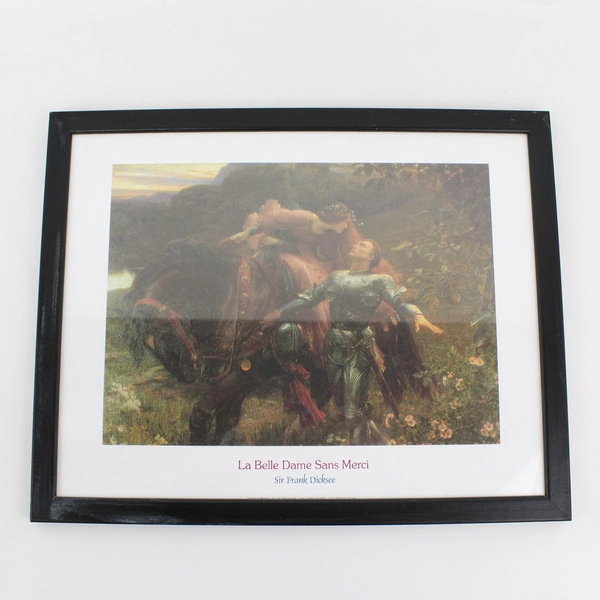 Framed Print La Belle Dame Sans Merci, Frank Dicksee 12" x 15"