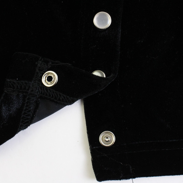 Vintage Paradox Black Long Sleeve Shirt Snap Front Blouse Women's Size Large