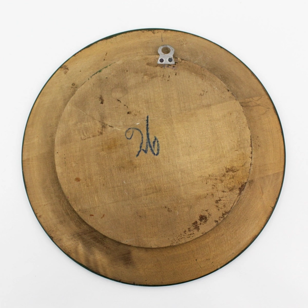 Norwegian Folk Art ROSEMALING 10" Hand Painted Wood Plate 