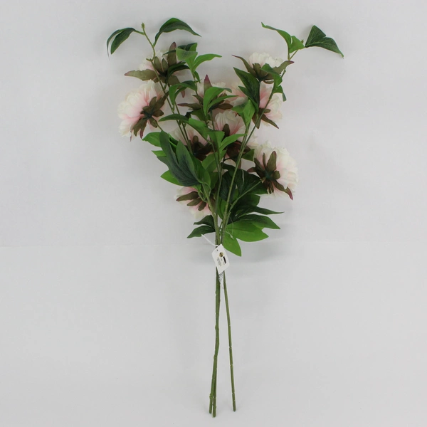 3 Pack Great Finds Pink 30" Artificial Silk Peony Flower Stems,