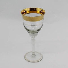 1996 Golden by Avitra 7 7/8" Crystal Water Goblet
