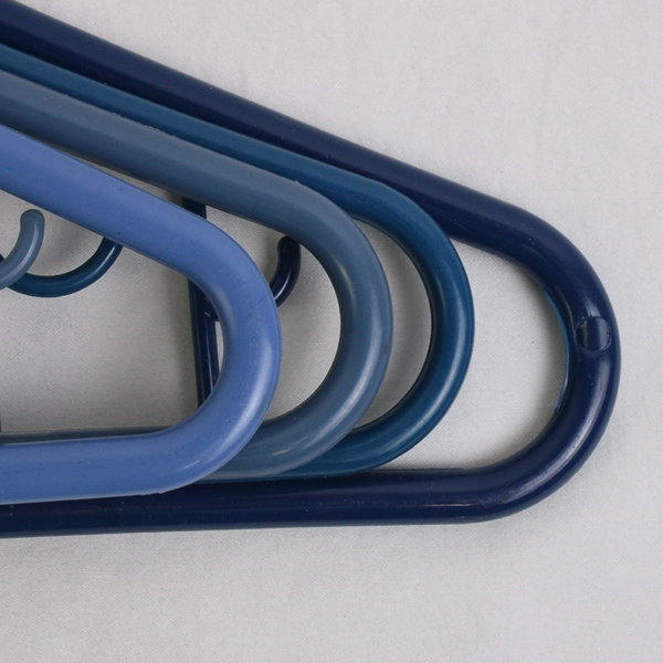 Mixed Lot of 10 Blue Plastic Clothes Hangers Home Organization