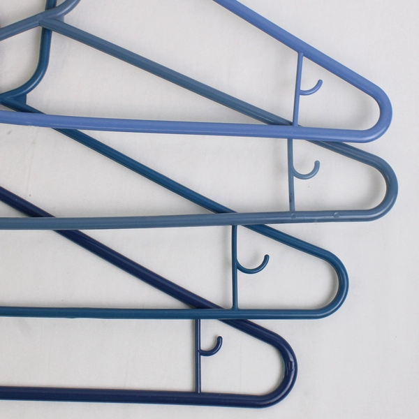 Mixed Lot of 10 Blue Plastic Clothes Hangers Home Organization