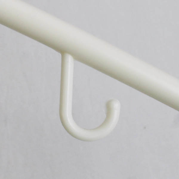 Lot of 10 White Plastic Clothes Hangers Home Organization Storage