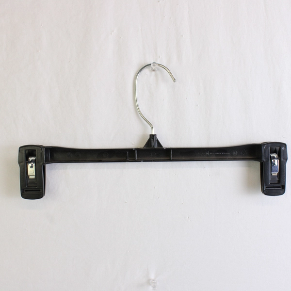 Mixed Lot of 10 Black Plastic Retail Pants Skirt Hangers