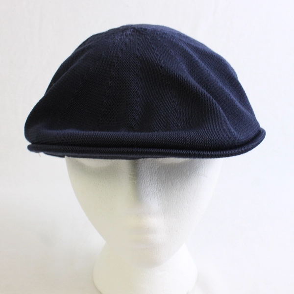 Broner Wear It Men's L Navy Blue Knit Cabbie Newsboy Cap