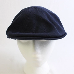 Broner Wear It Men's L Navy Blue Knit Cabbie Newsboy Cap