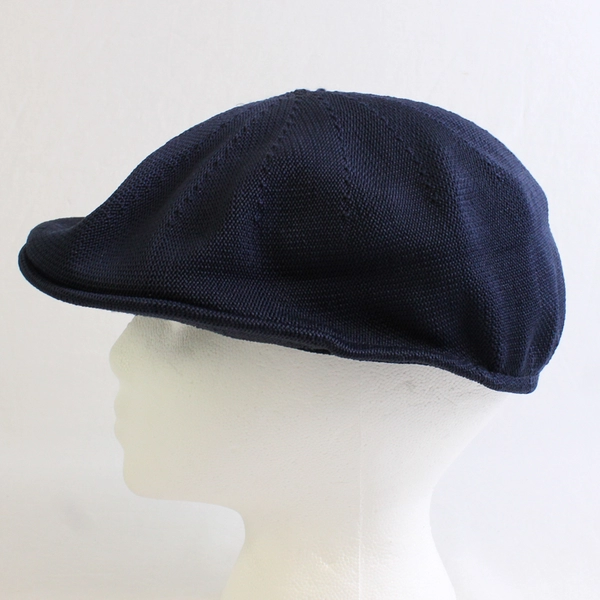 Broner Wear It Men's L Navy Blue Knit Cabbie Newsboy Cap