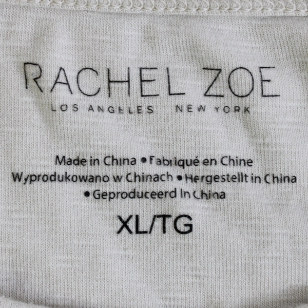 Rachel Zoe Off-White Tank Top Women's Size XL