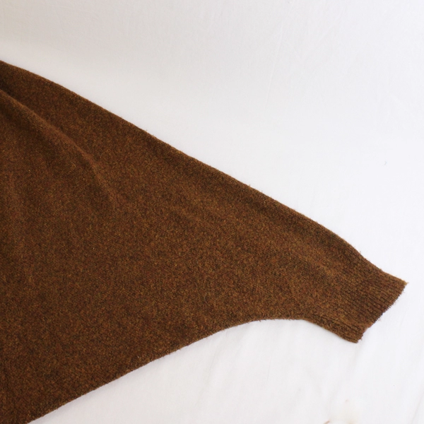 See U Soon Women's S/M Brown Heather Dolman Sleeve Cardigan with Pockets