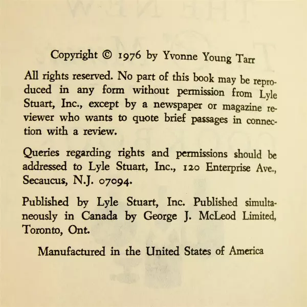 The New 10-Minute Gourmet Cookbook by Yvonne Young Tarr