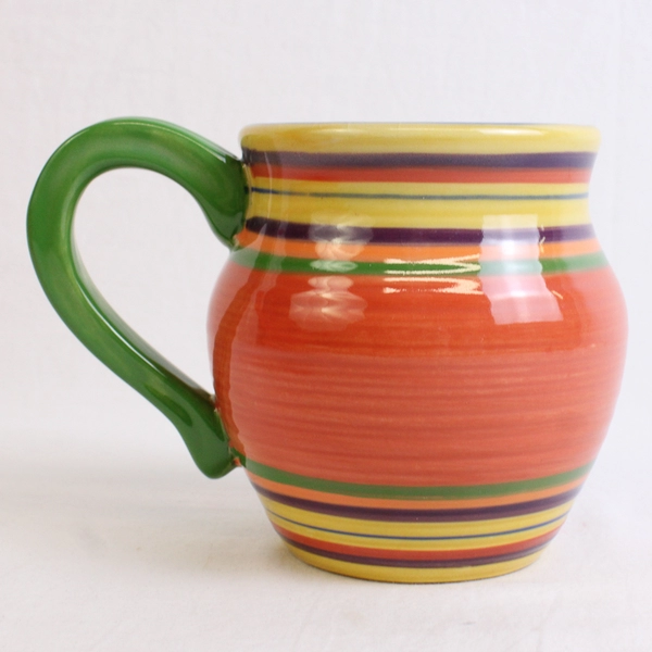 Pacific Rim Santa Fe Hand-Painted Ceramic Mug Blue Interior 