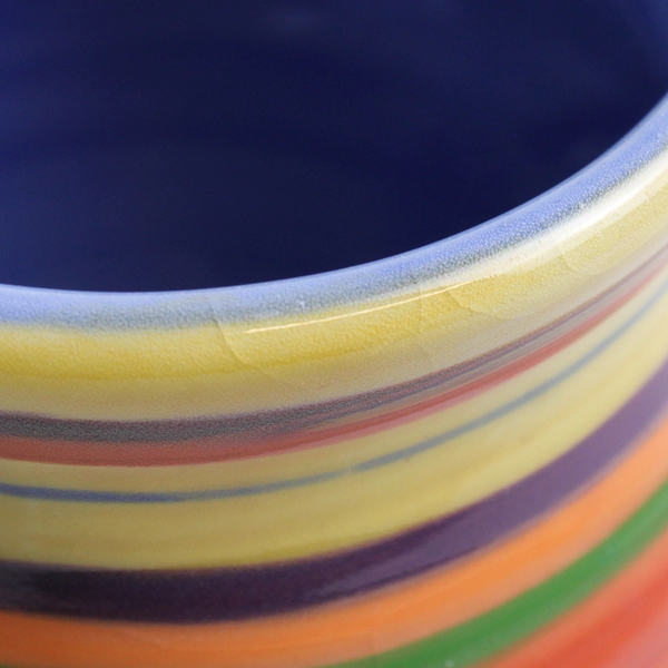 Pacific Rim Santa Fe Hand-Painted Ceramic Mug Blue Interior 