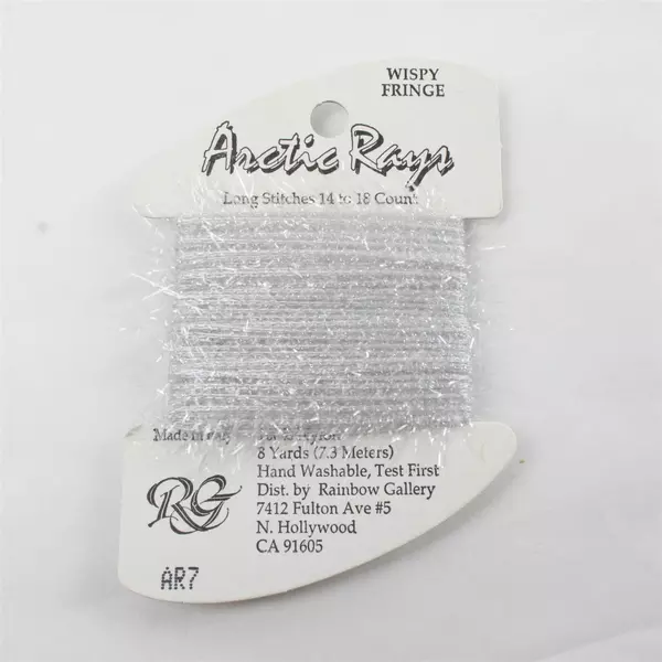 Lot of 2  Rainbow Gallery Arctic Rays Wispy Fringe Fiber Thread, New 