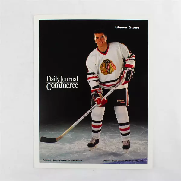 Lot of 2 Portland Winterhawks 8x10 Photos Mike Williamson & Shawn Stone