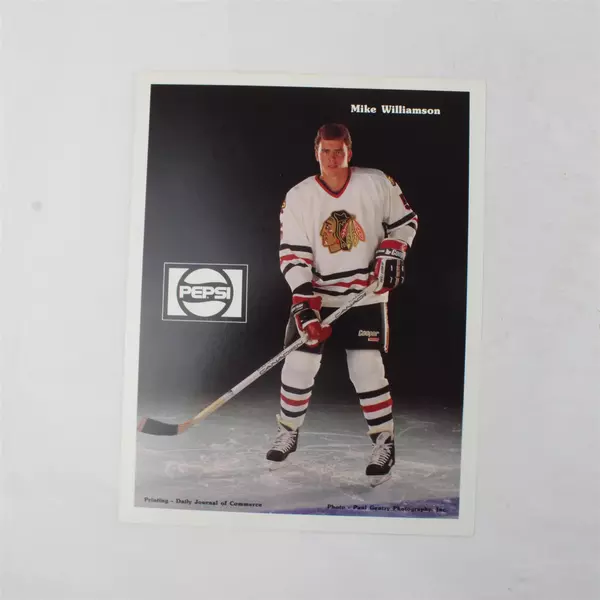 Lot of 2 Portland Winterhawks 8x10 Photos Mike Williamson & Shawn Stone